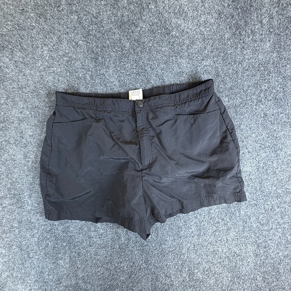 Lands' End Board Shorts Womens 30x3 Black Lined Nylon Stretch Pockets Swimwear